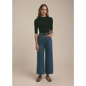 Favorite Daughter Masha Super High Rise Wide Leg Crop Jeans, 27